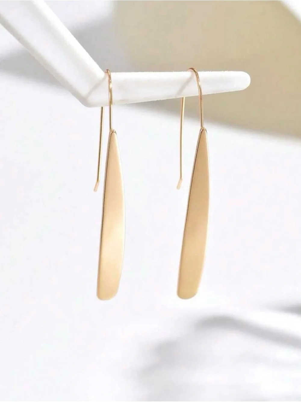 Minimalist Gold Drop Earrings - Sleek Women’s Jewelry